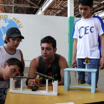 Aula prática sobre reciclagem